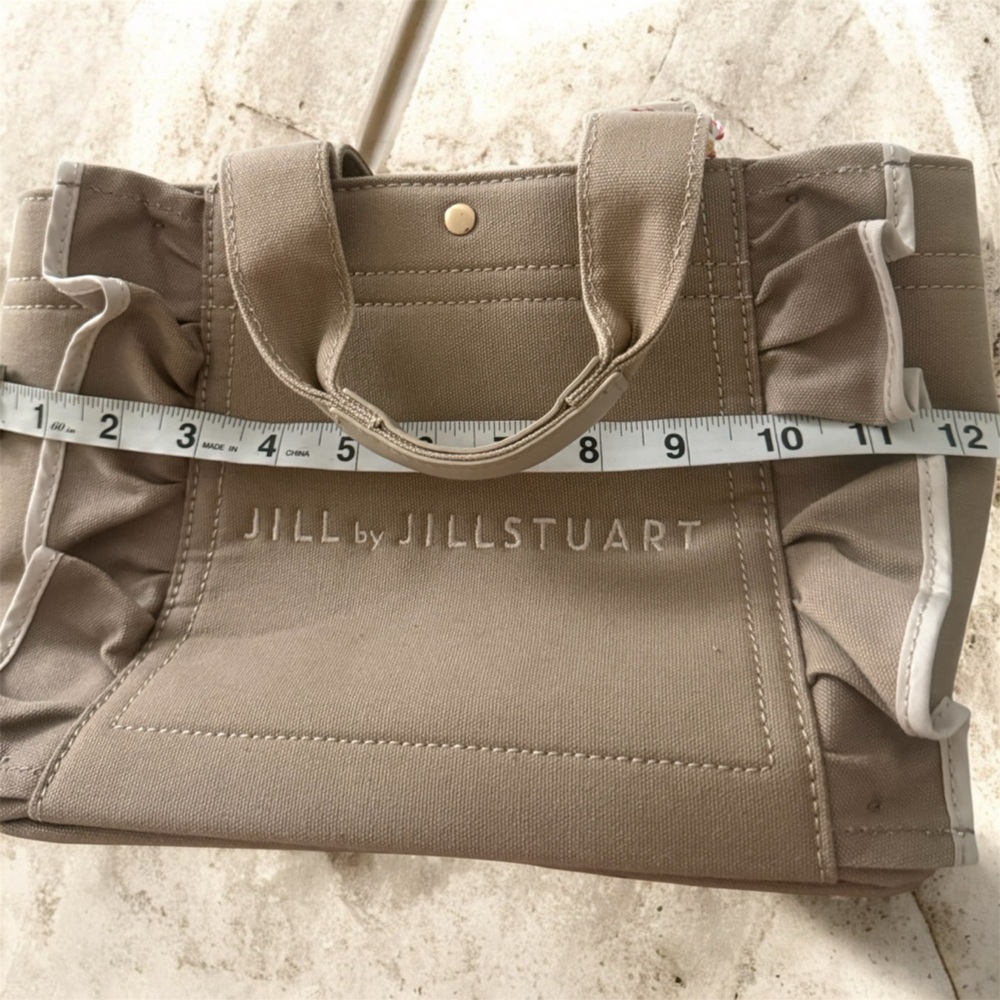 Jill by Jill Stuart ruffle tan tote bag - Picture 4 of 11